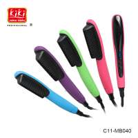 Electric LCD display Hair Straightening Comb adjustable temperature hair straightening brush